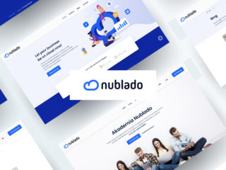 Nublado - Projekt logo, UX/UI, Animacje, Ikony