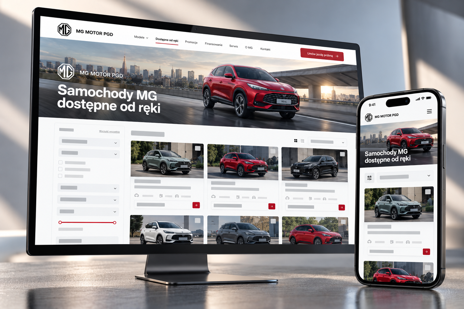 Dostępne od ręki dla MG Motor w grupie PGD – nowa wyszukiwarka samochodów gotowych do odbioru